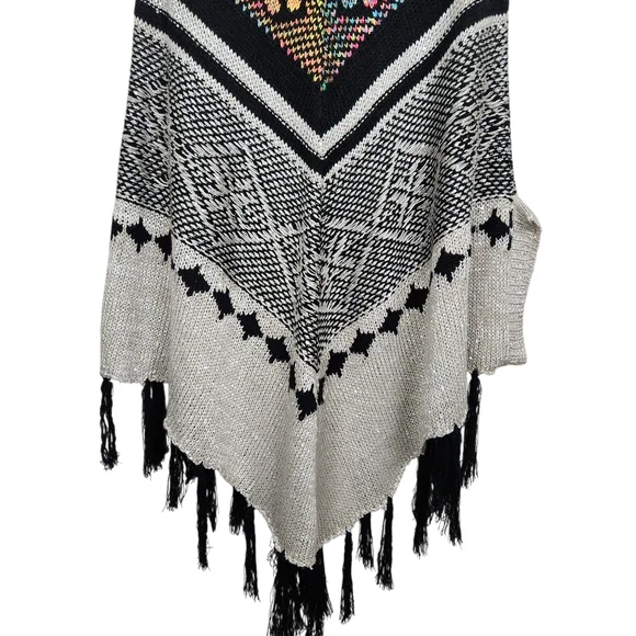 Alberto Makali New York Knit Shawl Metallic Glitter Tie Dye Womens Size L/XL - Picture 5 of 12